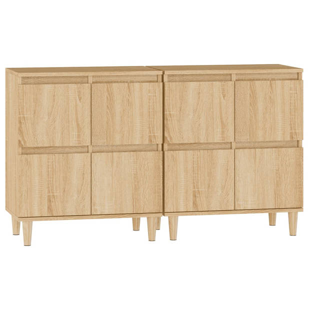 The Living Store Dressoir - Klassiek - Meubelen - 60 x 35 x 70 cm - Sonoma eiken