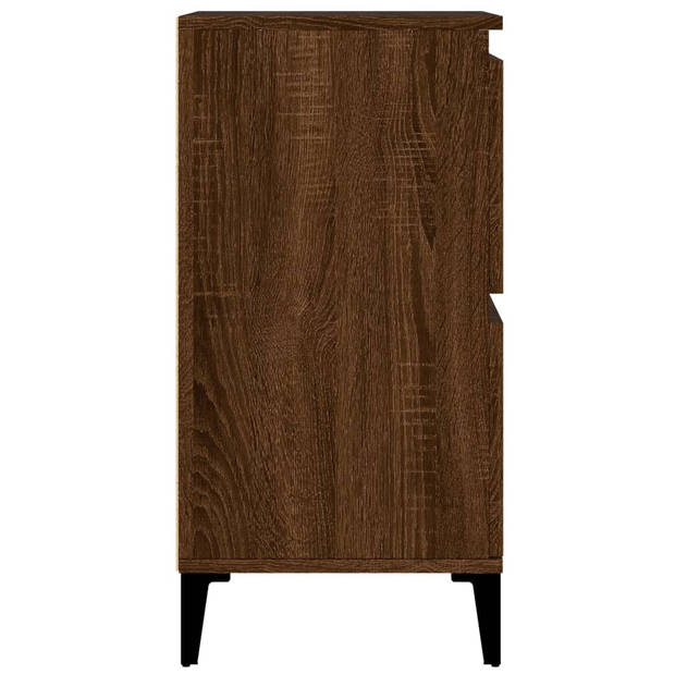 The Living Store Dressoir Classic Bruineiken - 60 x 35 x 70 cm - Duurzaam bewerkt hout en metaal