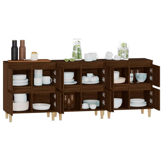 The Living Store Klassiek Dressoir - Bruineiken - 60 x 35 x 70 cm