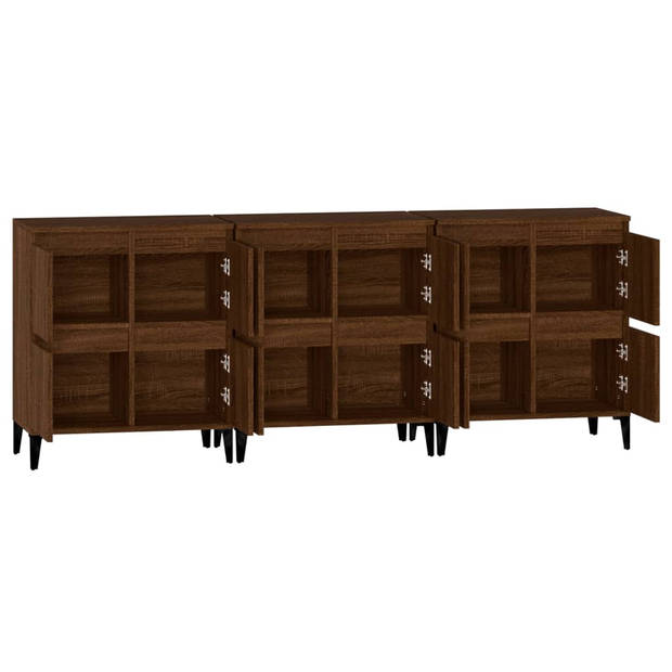 The Living Store Klassiek Dressoir - Bruineiken - 60 x 35 x 70 cm