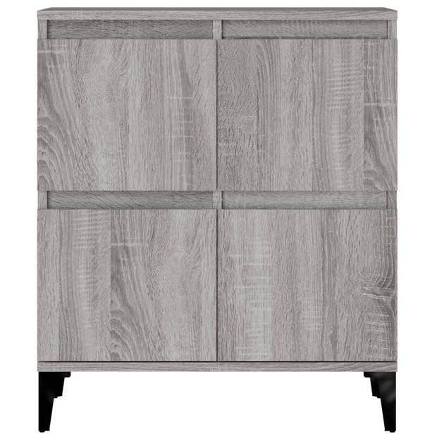 The Living Store Dressoir - Classic s - Meubel - 60 x 35 x 70 cm - Grijs Sonoma Eiken