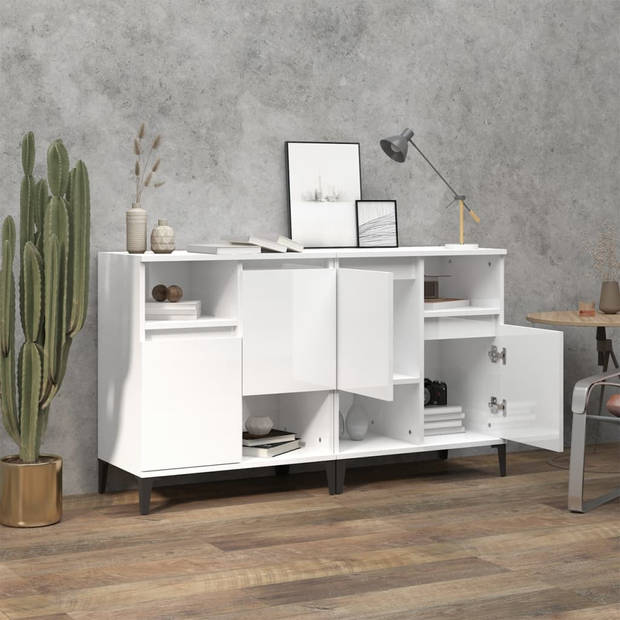 The Living Store Dressoir Classic - Wit - 60x35x70 cm