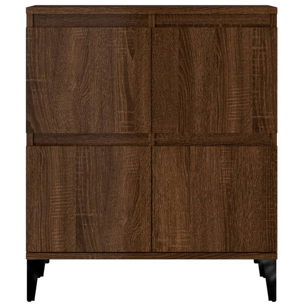 The Living Store Dressoir Classic Bruineiken - 60 x 35 x 70 cm - Duurzaam bewerkt hout en metaal