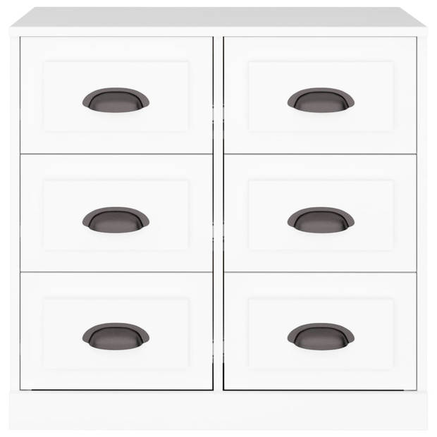 The Living Store Dressoir Cali - Wit - 70 x 35.5 x 67.5 cm - Duurzaam bewerkt hout