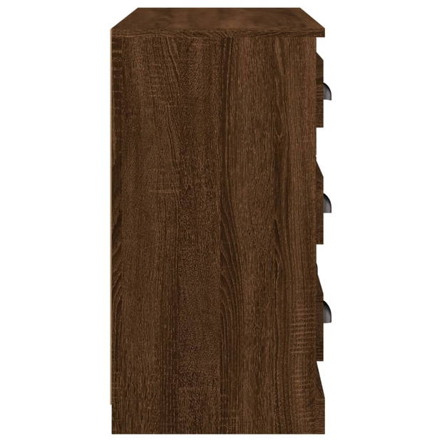 The Living Store Dressoir Classic Bruineiken - 70 x 35.5 x 67.5 cm - Duurzaam bewerkt hout