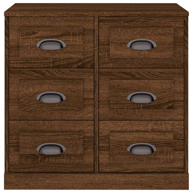 The Living Store Dressoir Classic Bruineiken - 70 x 35.5 x 67.5 cm - Duurzaam bewerkt hout