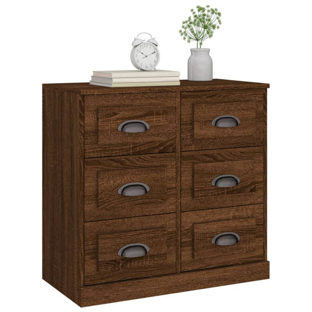 The Living Store Dressoir Classic Bruineiken - 70 x 35.5 x 67.5 cm - Duurzaam bewerkt hout