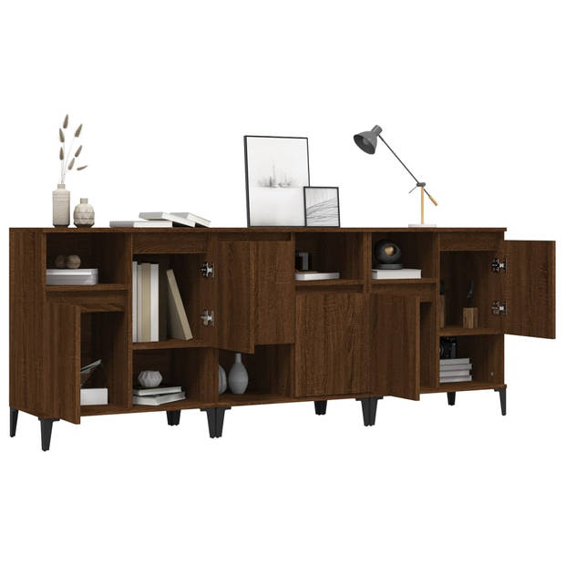 The Living Store Dressoir - Klassiek Bruineiken - 60x35x70cm - Duurzaam hout