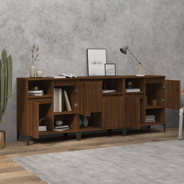 The Living Store Dressoir - Klassiek Bruineiken - 60x35x70cm - Duurzaam hout