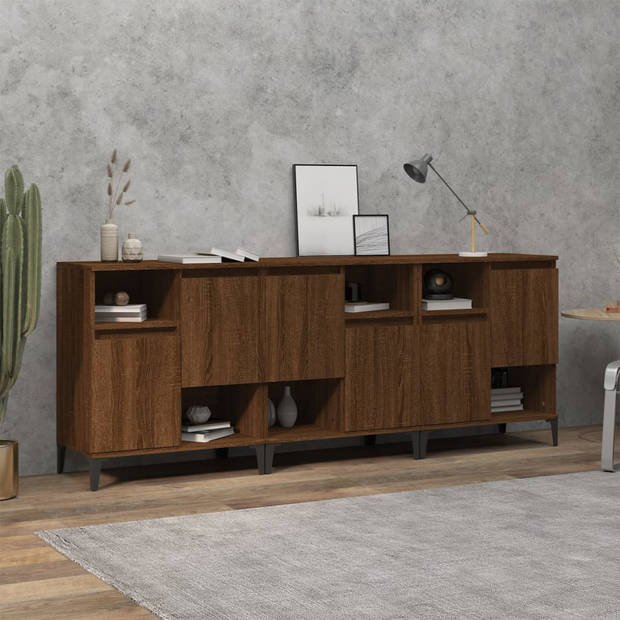 The Living Store Dressoir - Klassiek Bruineiken - 60x35x70cm - Duurzaam hout