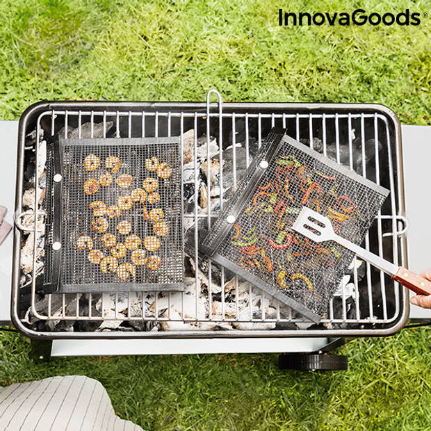 Mesh Tassen voor Barbecue BBQNet InnovaGoods (Set van 2)