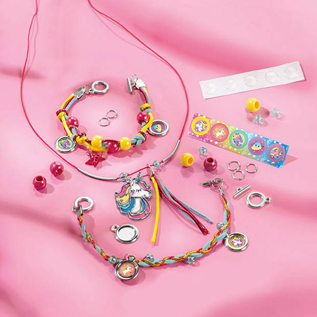 Totum sieraden maken Unicorn Rainbow Jewels meisjes 5-delig