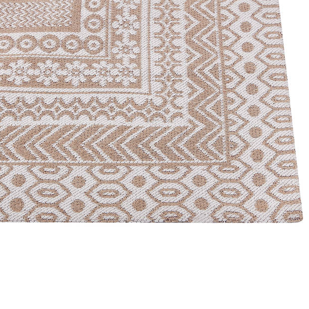 Beliani BAGLAR - Laagpolig-Beige-Jute