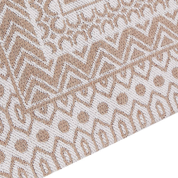 Beliani BAGLAR - Laagpolig-Beige-Jute