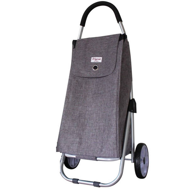 Moderne Boodschappentrolley Grote Wielen 67 liter - Grijs