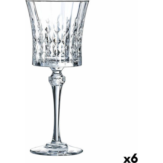 Wijnglas Cristal d’Arques Paris Lady Diamond Transparant Glas 190 ml (6 Stuks) (Pack 6x)