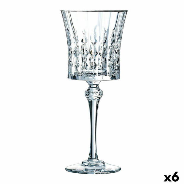 Wijnglas Cristal d’Arques Paris Lady Diamond Transparant Glas 190 ml (6 Stuks) (Pack 6x)