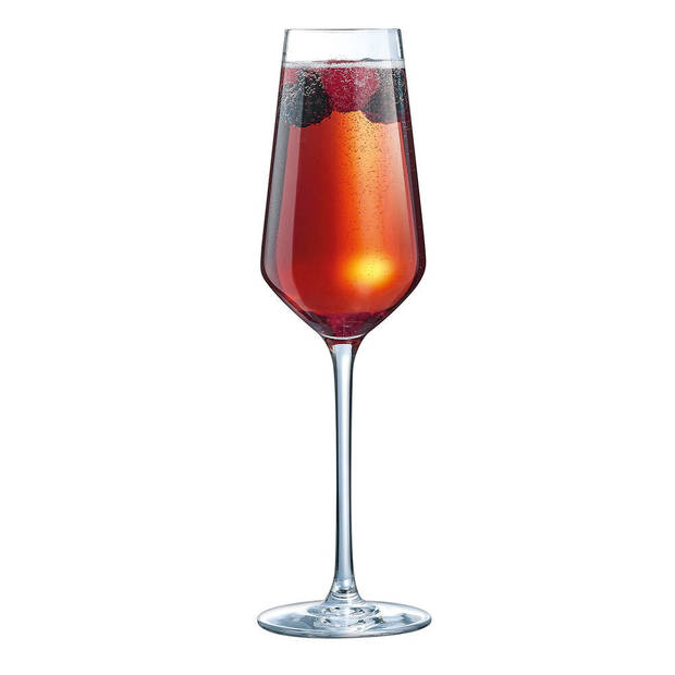 Vlak glas voor champagne en cava Chef & Sommelier Distinction 6 Stuks Glas (230 ml)