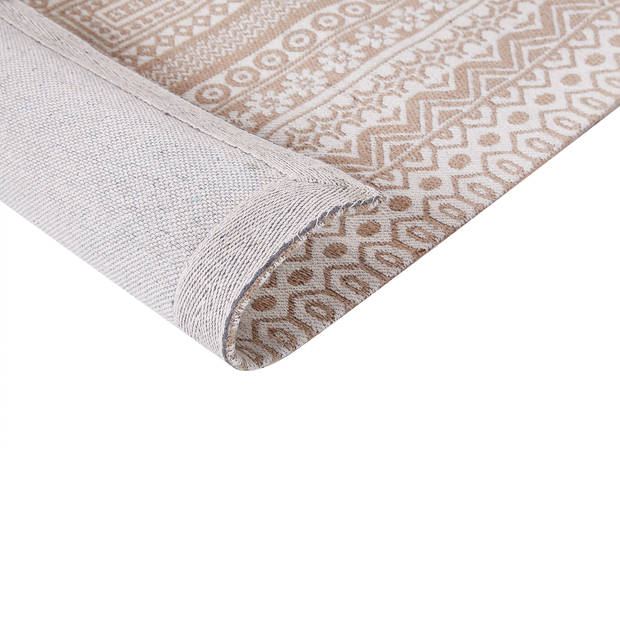 Beliani BAGLAR - Laagpolig-Beige-Jute