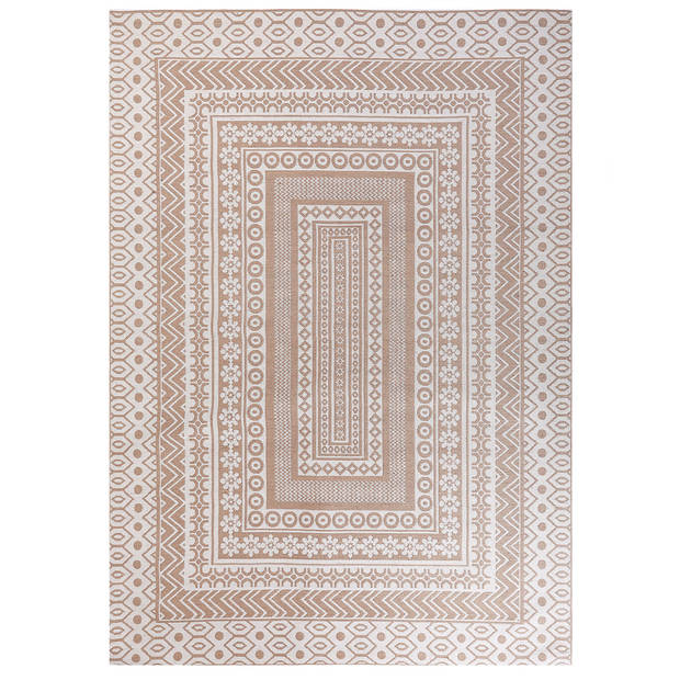 Beliani BAGLAR - Laagpolig-Beige-Jute