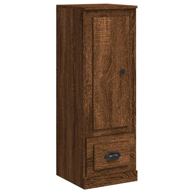 vidaXL Hoge kast 36x35,5x103,5 cm bewerkt hout bruin eikenkleur