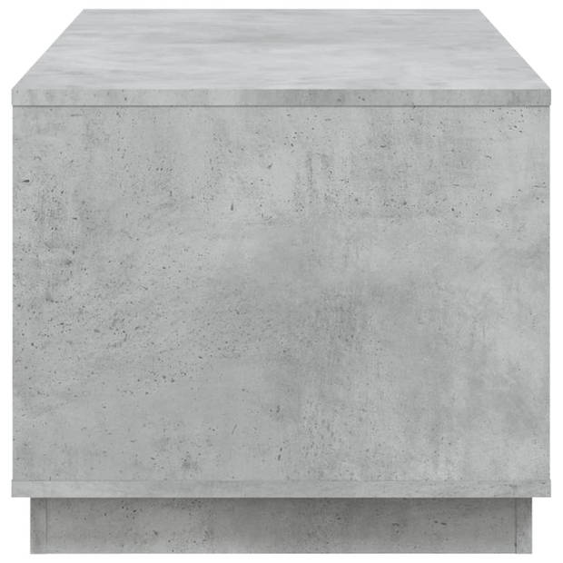 vidaXL Salontafel 102x50x44 cm bewerkt hout betongrijs