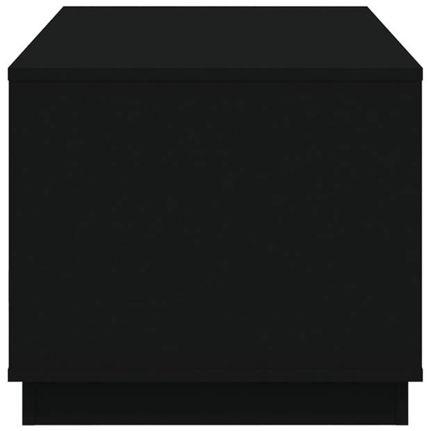 vidaXL Salontafel 102x50x44 cm bewerkt hout zwart
