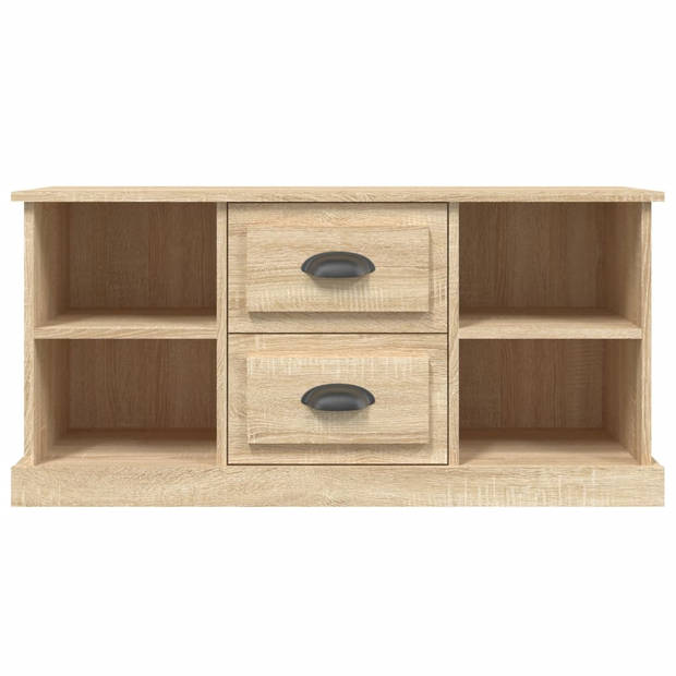 vidaXL Tv-meubel 99,5x35,5x48 cm bewerkt hout sonoma eikenkleurig