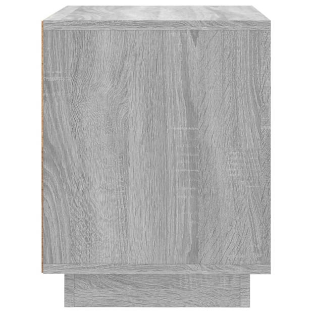 vidaXL Nachtkastjes 2 st 44x35x45 cm bewerkt hout grijs sonoma eiken