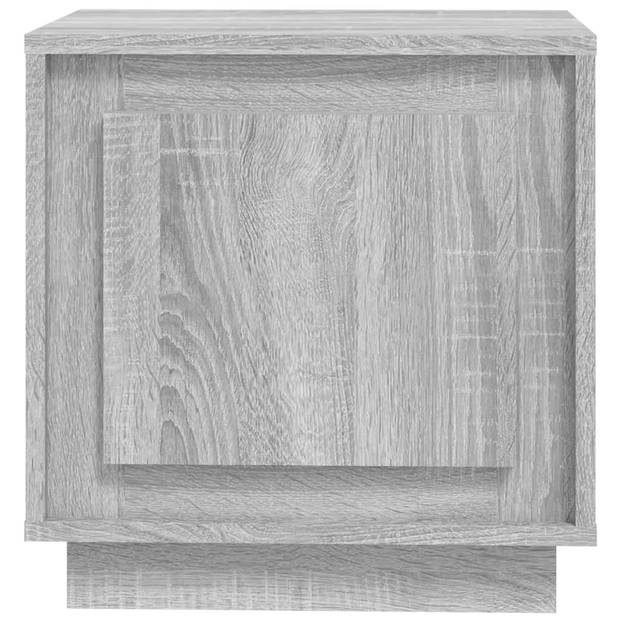 vidaXL Nachtkastjes 2 st 44x35x45 cm bewerkt hout grijs sonoma eiken