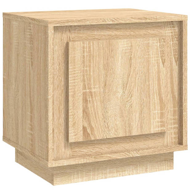 vidaXL Nachtkastje 44x35x45 cm bewerkt hout sonoma eikenkleurig