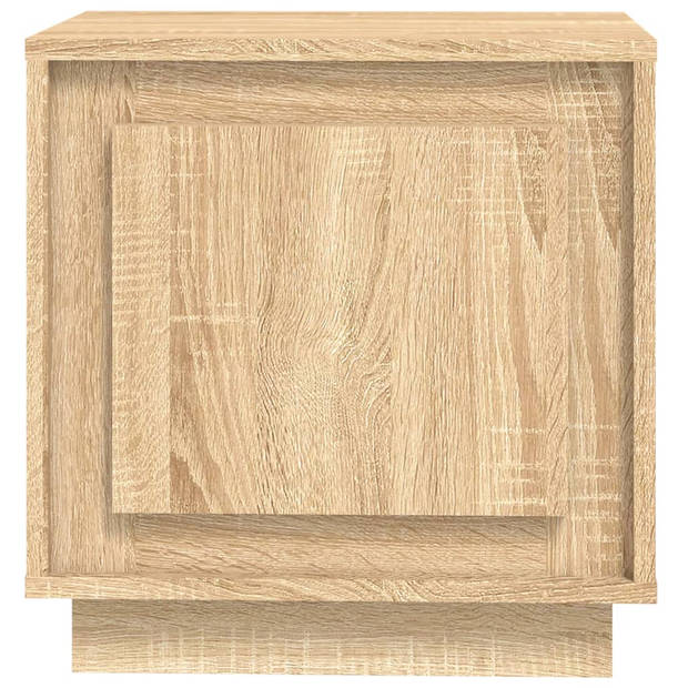 vidaXL Nachtkastje 44x35x45 cm bewerkt hout sonoma eikenkleurig