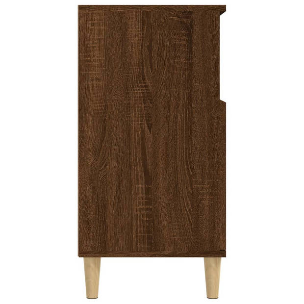 vidaXL Dressoir 60x35x70 cm bewerkt hout bruin eikenkleur