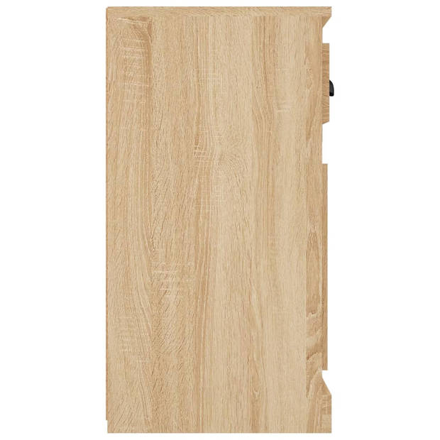vidaXL Dressoir 70x35,5x67,5 cm bewerkt hout sonoma eikenkleurig