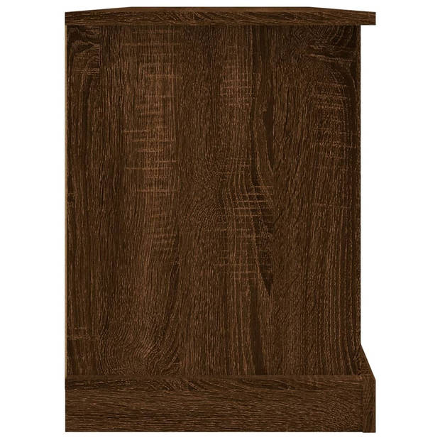 vidaXL Tv-meubel 99,5x35,5x48 cm bewerkt hout bruin eikenkleur