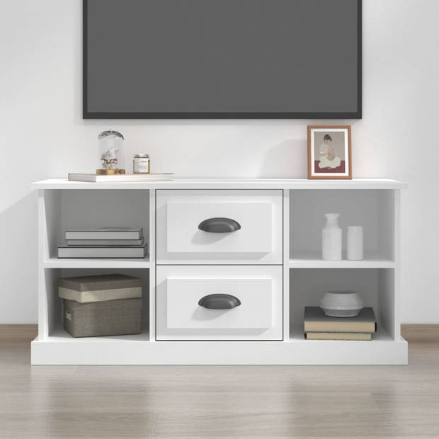 vidaXL Tv-meubel 99,5x35,5x48 cm bewerkt hout wit