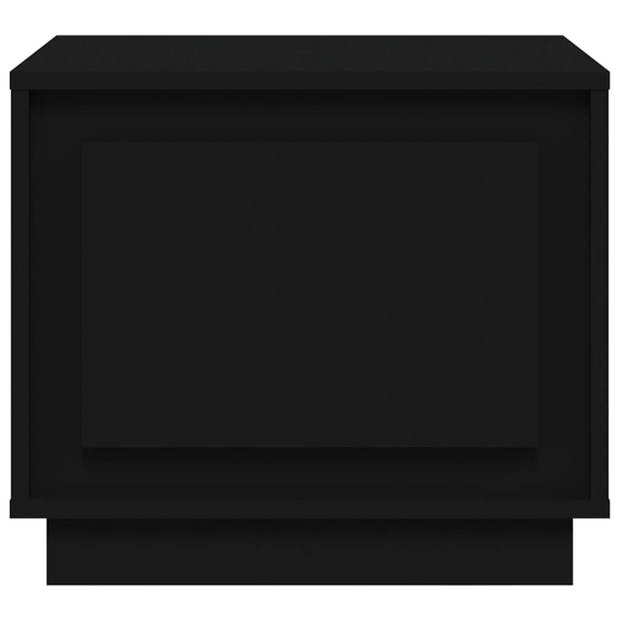 vidaXL Salontafel 51x50x44 cm bewerkt hout zwart