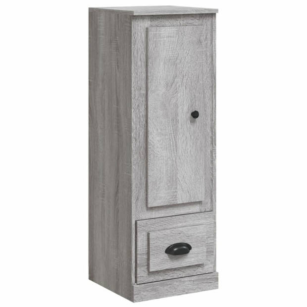 vidaXL Hoge kast 36x35,5x103,5 cm bewerkt hout grijs sonoma eikenkleur