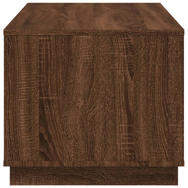 vidaXL Salontafel 102x50x44 cm bewerkt hout bruin eikenkleur