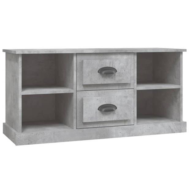 vidaXL Tv-meubel 99,5x35,5x48 cm bewerkt hout betongrijs