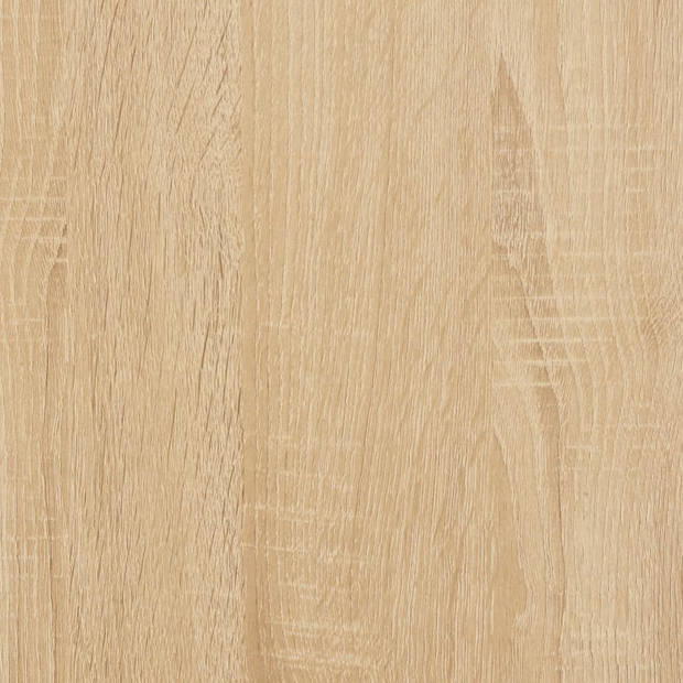 vidaXL Wandtafel 100x35,5x75 cm bewerkt hout sonoma eikenkleurig