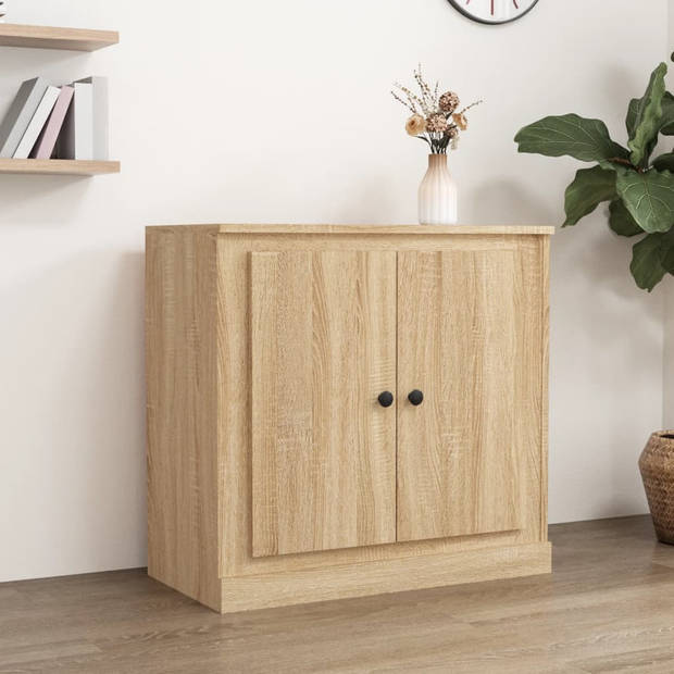 The Living Store Dressoir - Sonoma Eiken - 70 x 35.5 x 67.5 cm - Stabiel en vochtbestendig