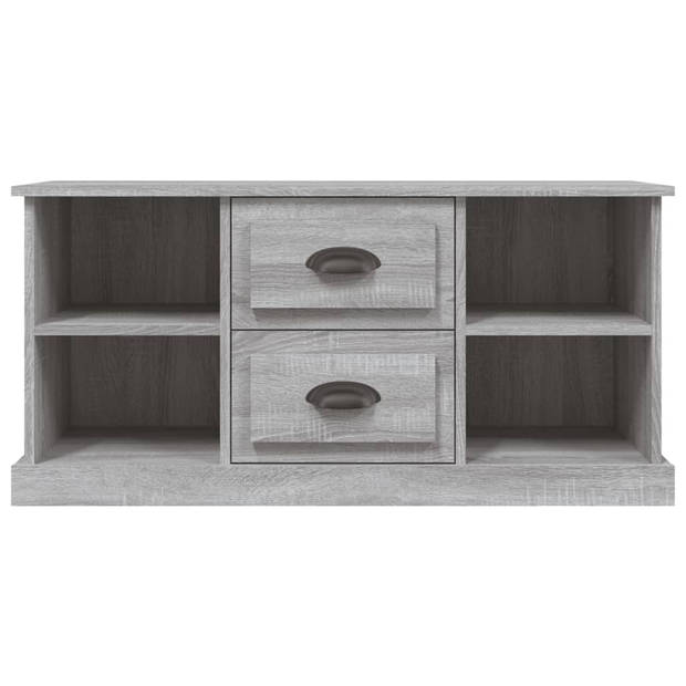 vidaXL Tv-meubel 99,5x35,5x48 cm bewerkt hout grijs sonoma eikenkleur