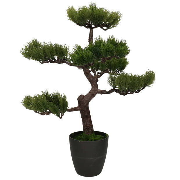 H&S Collection Kunstplant Bonsai boompje in pot - Japans decoratie - 50 cm - Type Osaka - Kunstplanten