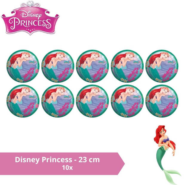 Bal - Voordeelverpakking - Disney Princess - 23 cm - 10 stuks