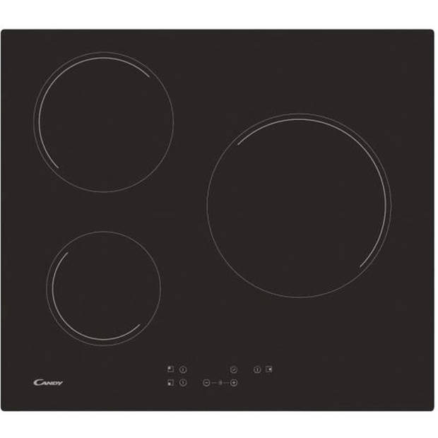 CANDY CH63CT - Keramische kookplaat - 5500W - 3 branders - Zwart