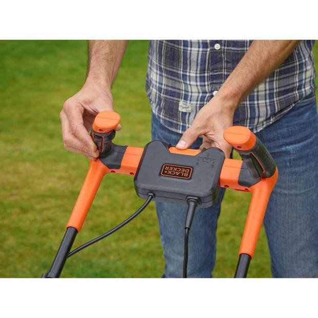 BLACK & DECKER Grasmaaier 38cm 1600W - Fiets met handvat BEMW471BH