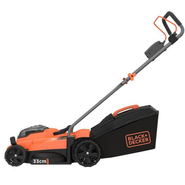 BLACK & DECKER Accu-grasmaaier 33cm LITHIUM 36V - 2,5Ah - 1 batterij -1 oplader - 1 mulchklep - BCMW3336L1-QW