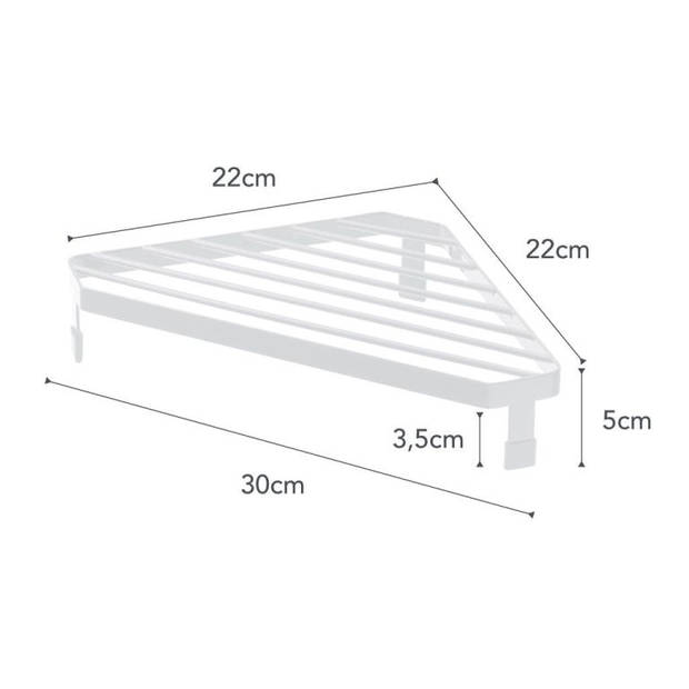 Yamazaki Hoekrek voor Fornuis - Tower - Wit