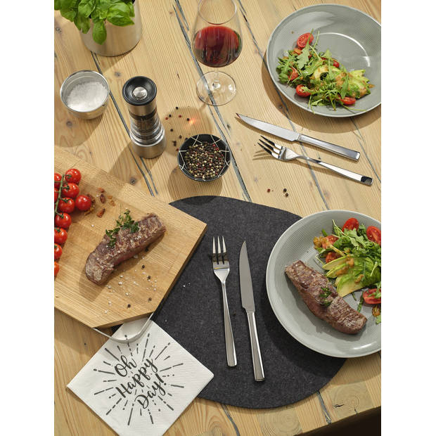 Rösle Keuken - Elegance Steak Bestekset 12-delig - Roestvast Staal - Zilver